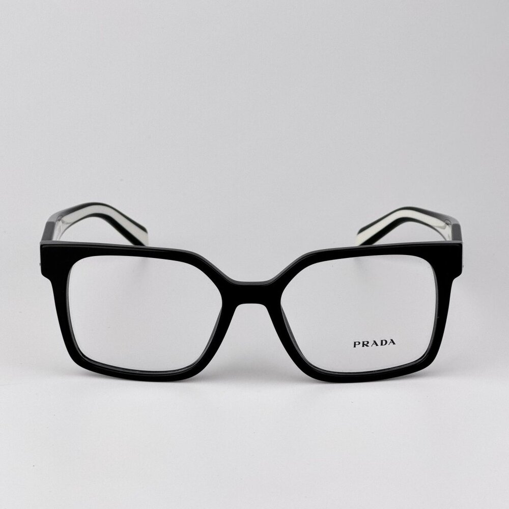 Prada Eyeglasses – Black Square Acetate Frame | Model PRB03V 16K1O1
